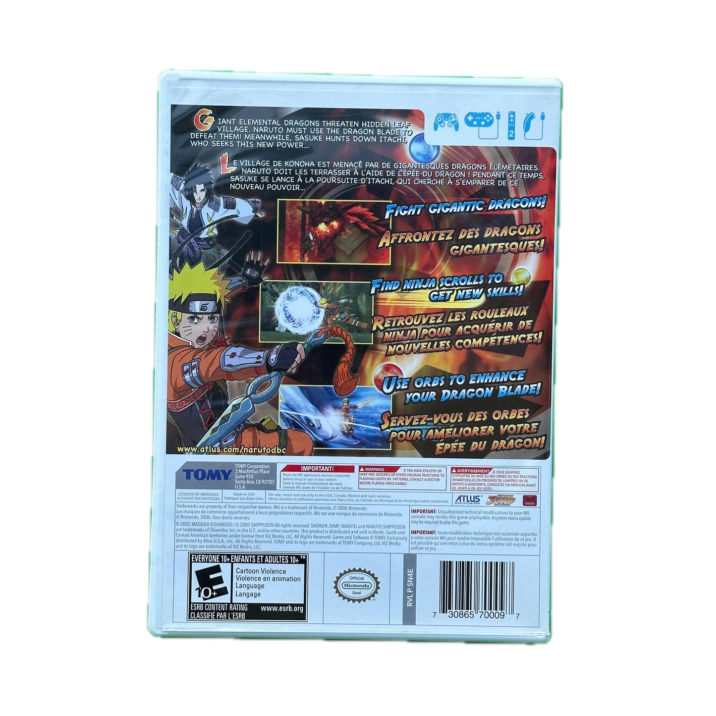 Naruto Shippuden Dragon Blade Chronicles Nintendo Wii in Box