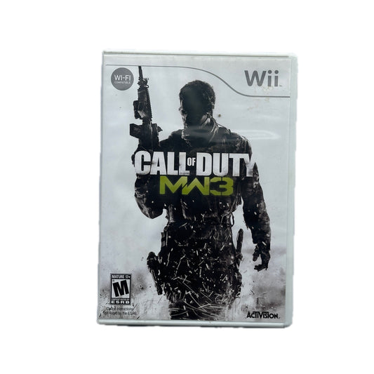 Call of Duty game case for Wii console on a white background