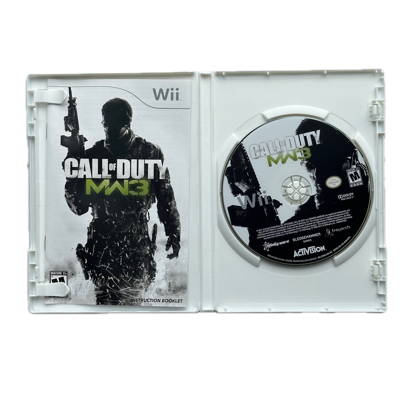 Call of Duty game case with disc on a white background