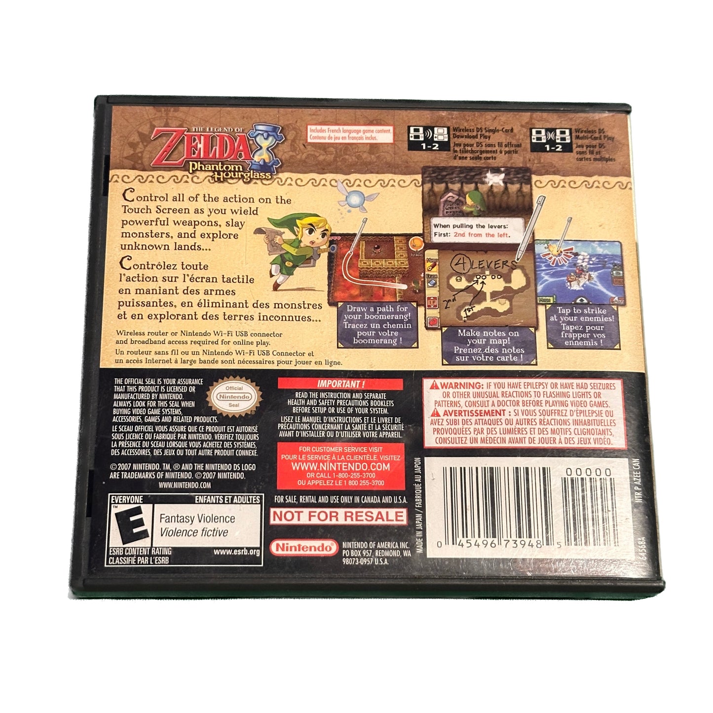 The Legend of Zelda The Phantom Hourglass Nintendo DS in Box