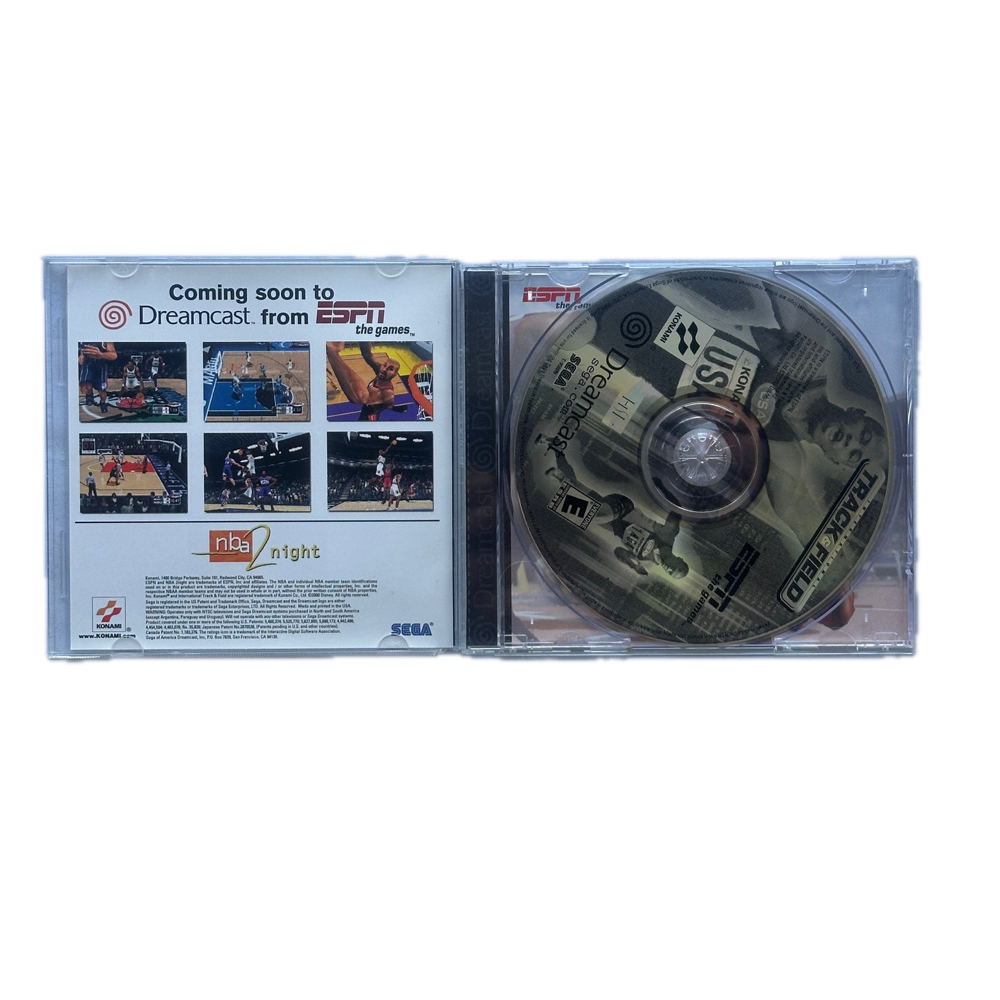 ESPN Track & Field Black Label Sega Dreamcast Complete in Box