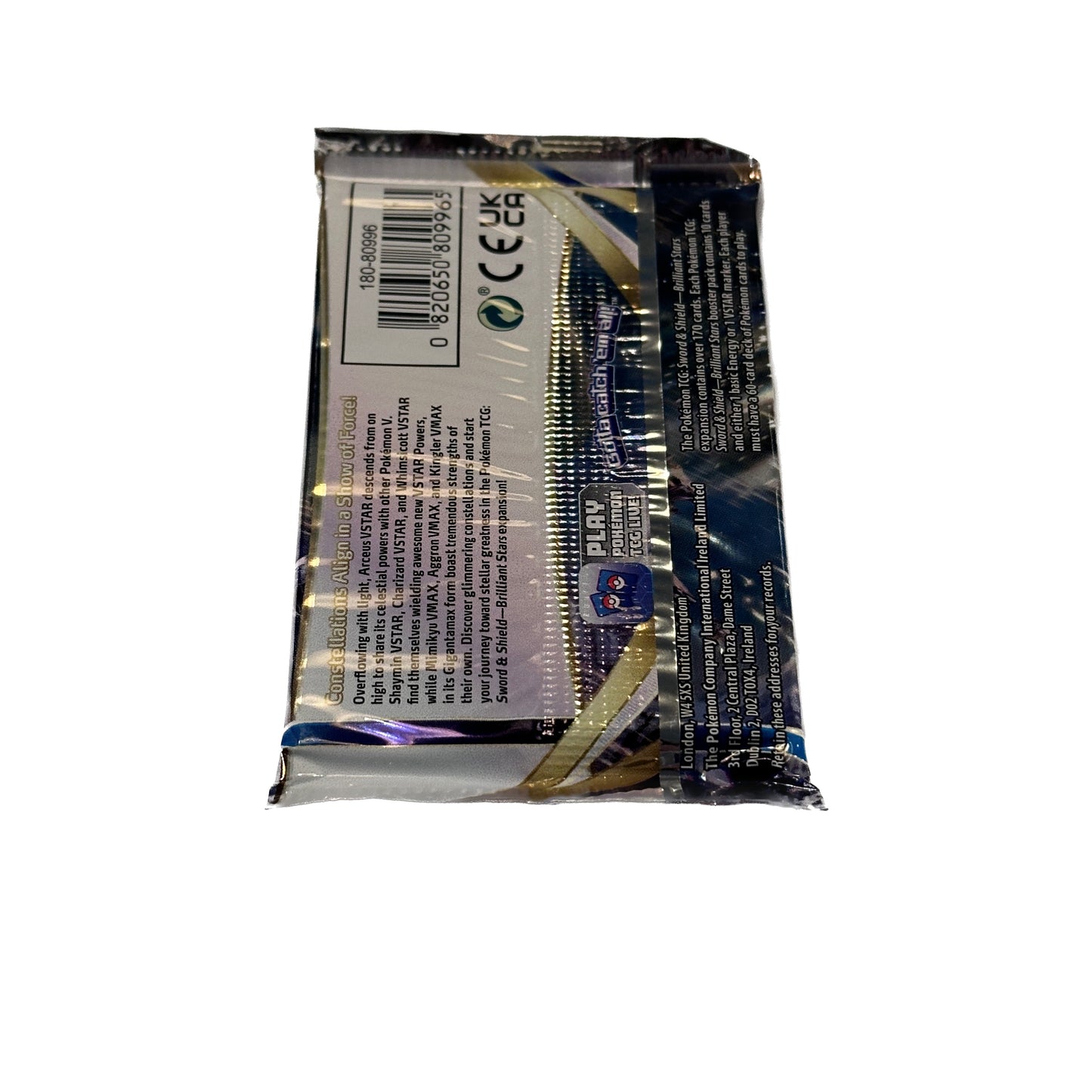 Pokémon Brilliant Stars Booster Pack Arceus VStar Artwork