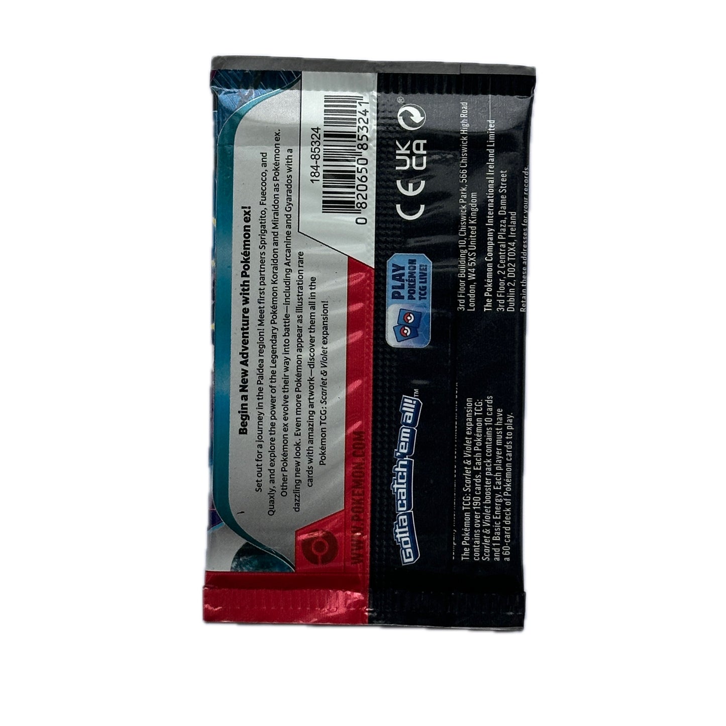 Pokémon Scarlet & Violet Pack Miraidon EX Artwork