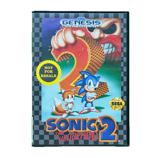Sonic The Hedgehog 2 Not For Resale SEGA Genesis Complete in Box