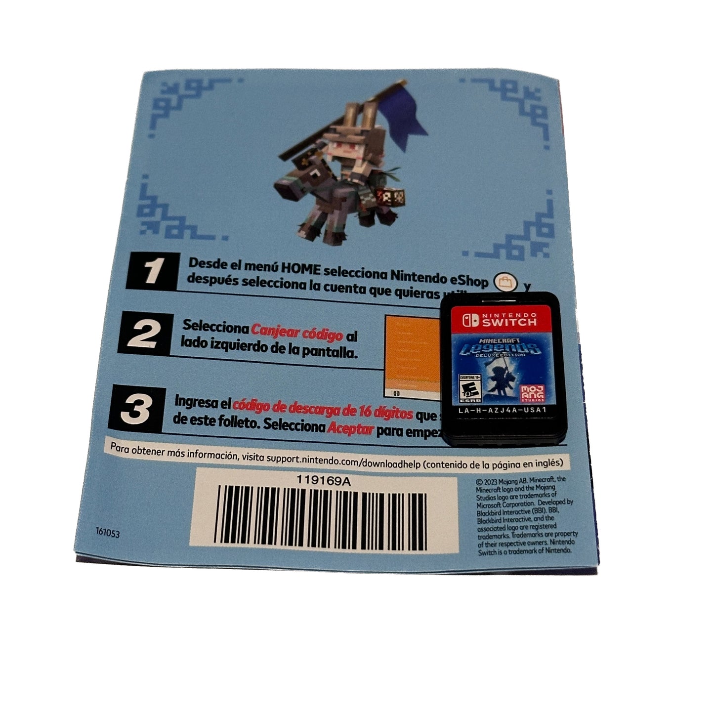 Minecraft Legends Deluxe Edition Nintendo Switch Loose Game Card & Code