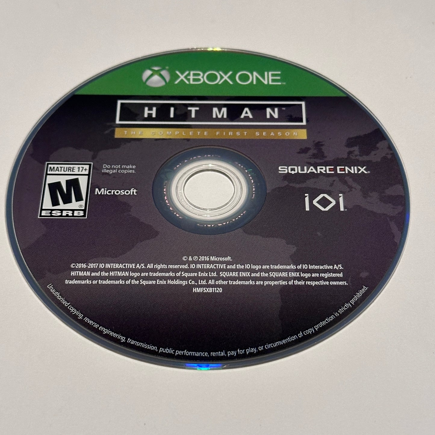 Hitman The Complete First Season Xbox One Loose Disc & Codes