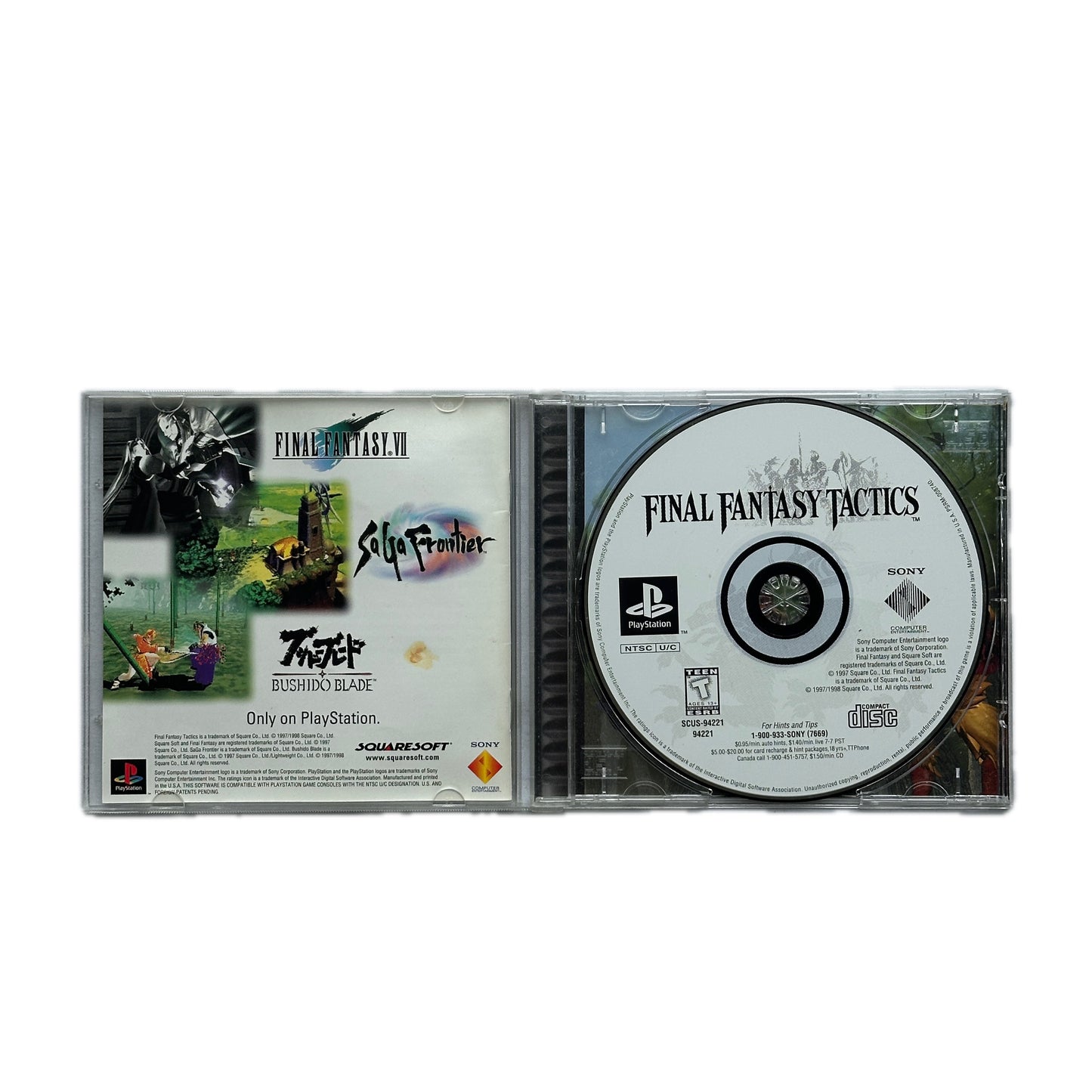 Final Fantasy Tactics PlayStation One PS1 Complete in Box