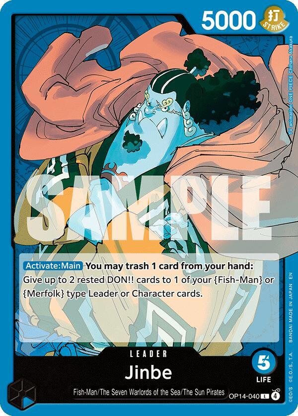 Jinbe L OP14-040 The Azure Sea's Seven One Piece Raw