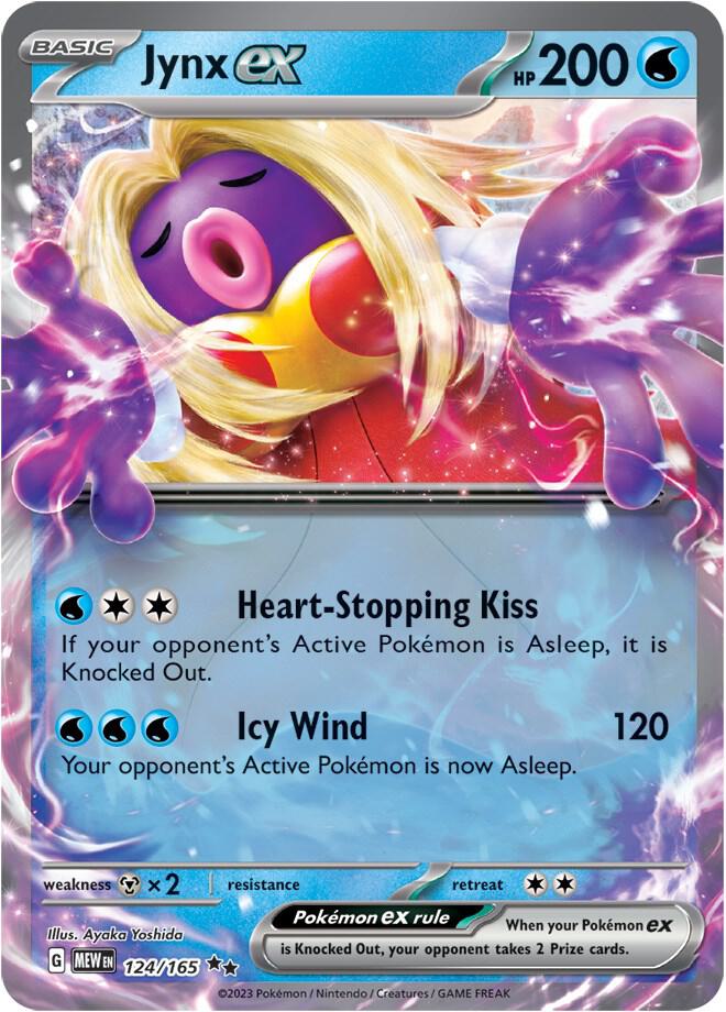 Jynx EX 124/165 Scarlet & Violet 151 Pokémon Raw