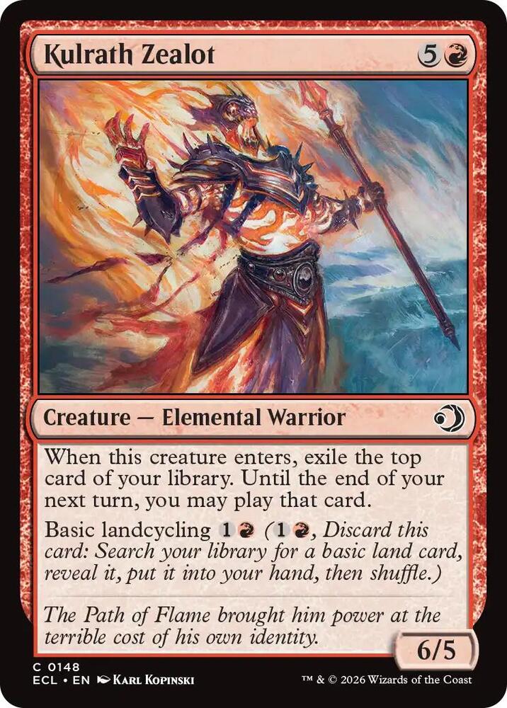 Kulrath Zealot ECL 0148 Foil Magic The Gathering Lorwyn Eclipsed