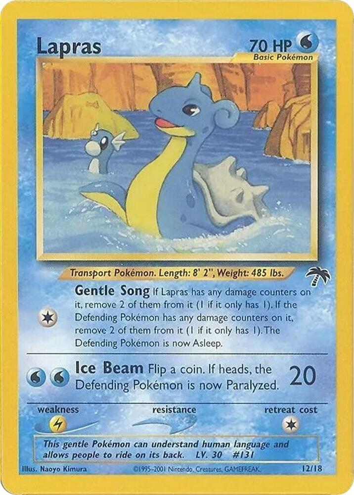 Lapras 12/18 Pokémon Southern Islands Raw