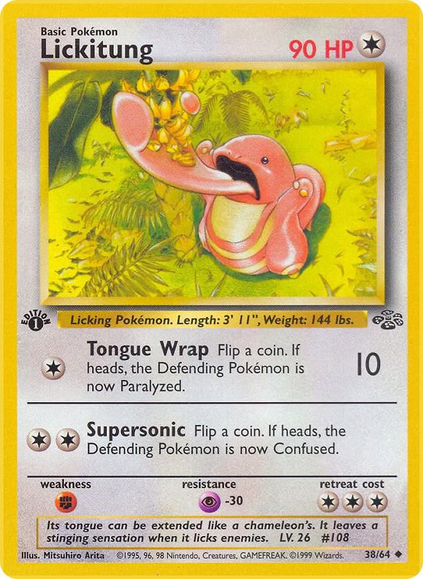 Lickitung 38/64 Pokémon Jungle Raw