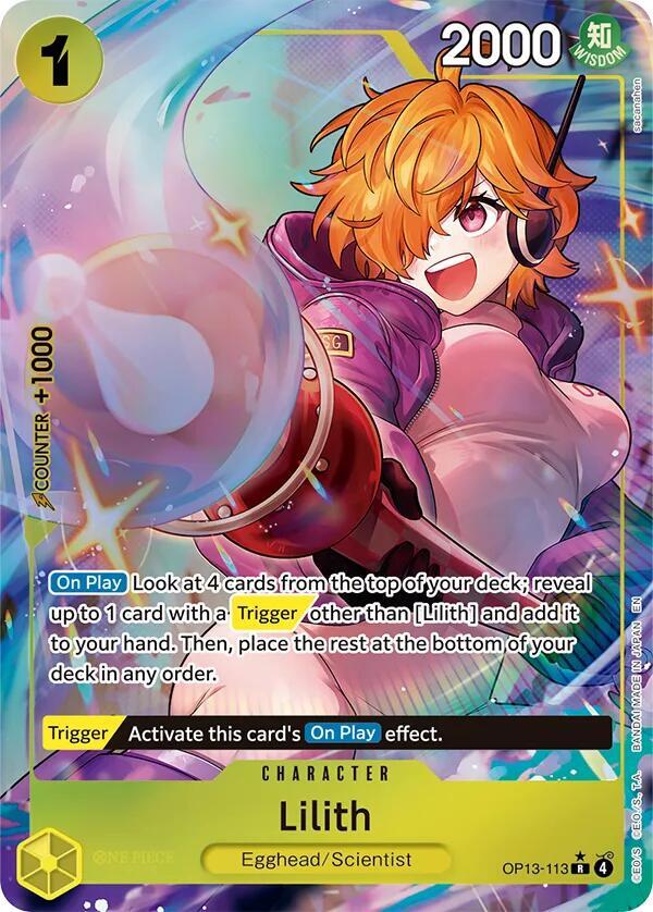 Lilith Alternate Art OP13-113 Carrying on His Will ONE PIECE! Raw