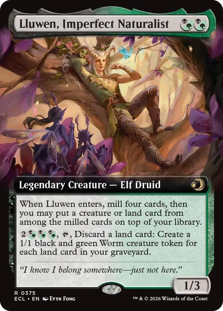 Lluwen, Imperfect Naturalist ECL 0375 Magic The Gathering Lorwyn Eclipsed