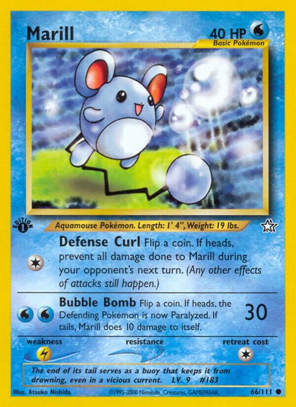 Marill 66/111 Neo Genesis Pokémon Raw