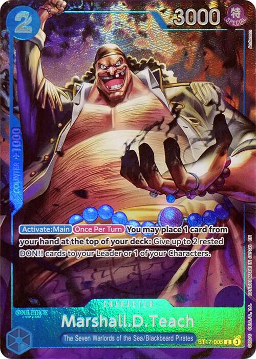 Marshall.D.Teach ST17-005 AA The Seven Warlords of The Sea Binder Collection Raw