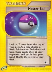 Master Ball 143/165 Pokémon E-Series Expedition Raw