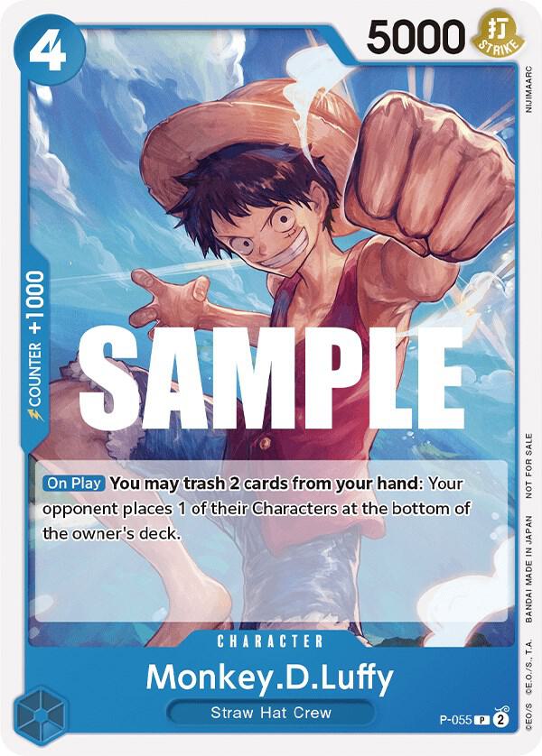 Monkey.D.Luffy P-055 ONE PIECE! Promos Raw