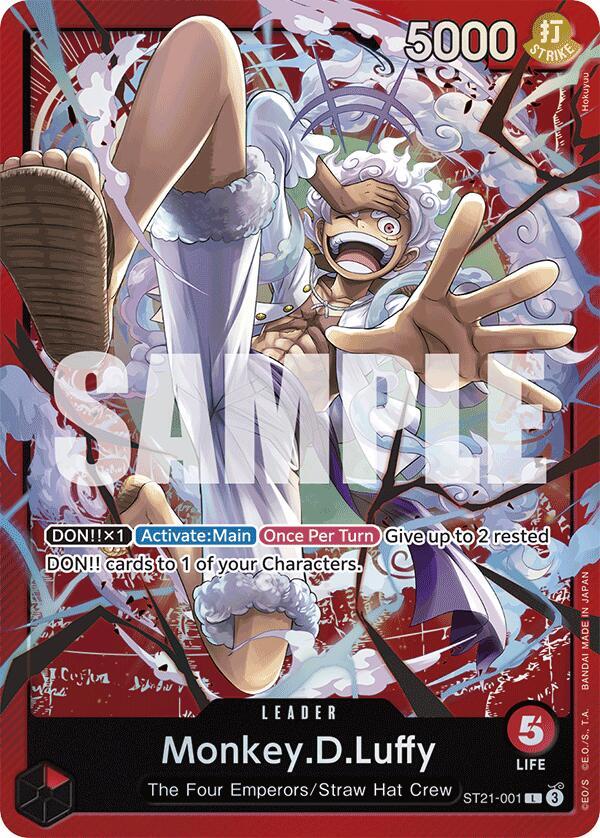 Monkey.D.Luffy L ST21-001 Starter Deck EX Gear-5 ONE PIECE! Raw