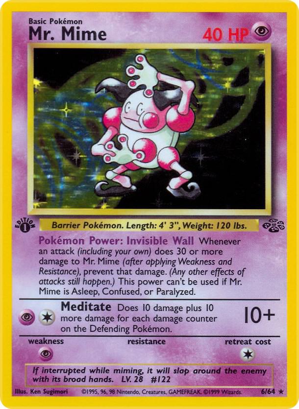 Mr.Mime Holo 6/64 Pokémon Jungle Raw
