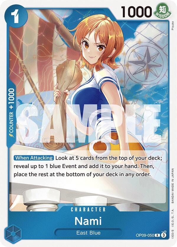 Nami Foil OP09-050 Emperors in The New World One Piece Raw