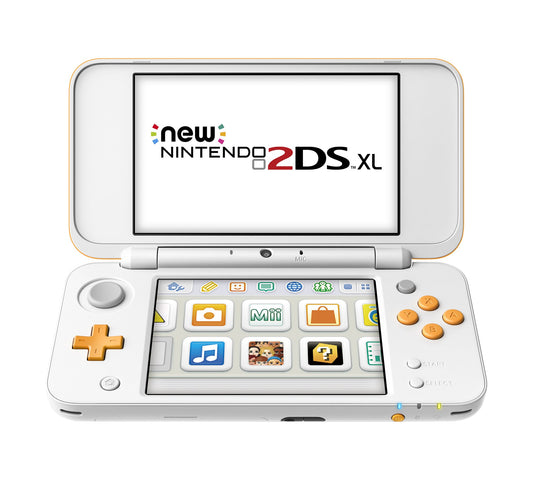 New Nintendo 2DS XL Console White & Orange Loose