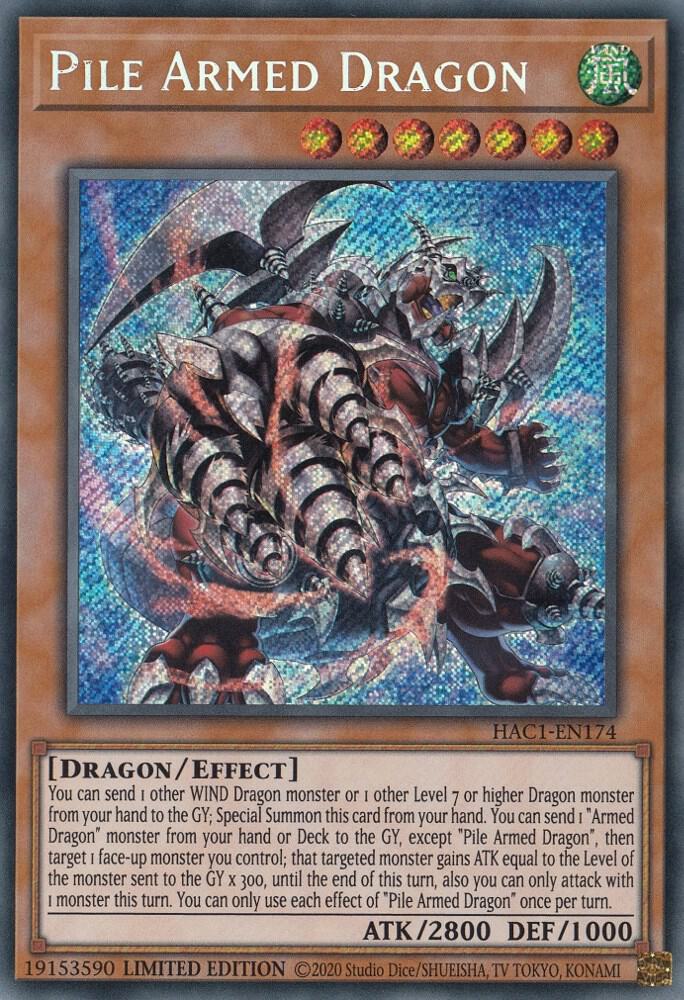 Pile Armed Dragon HAC1-EN174 Hidden Arsenal: Chapter 1 Yu-Gi-Oh! Raw
