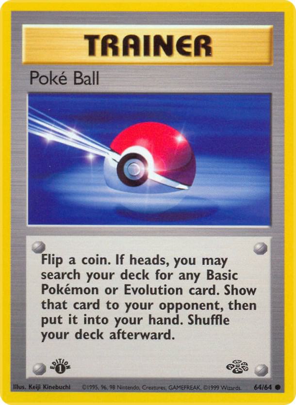 Poké Ball 64/64 Pokémon Jungle Raw