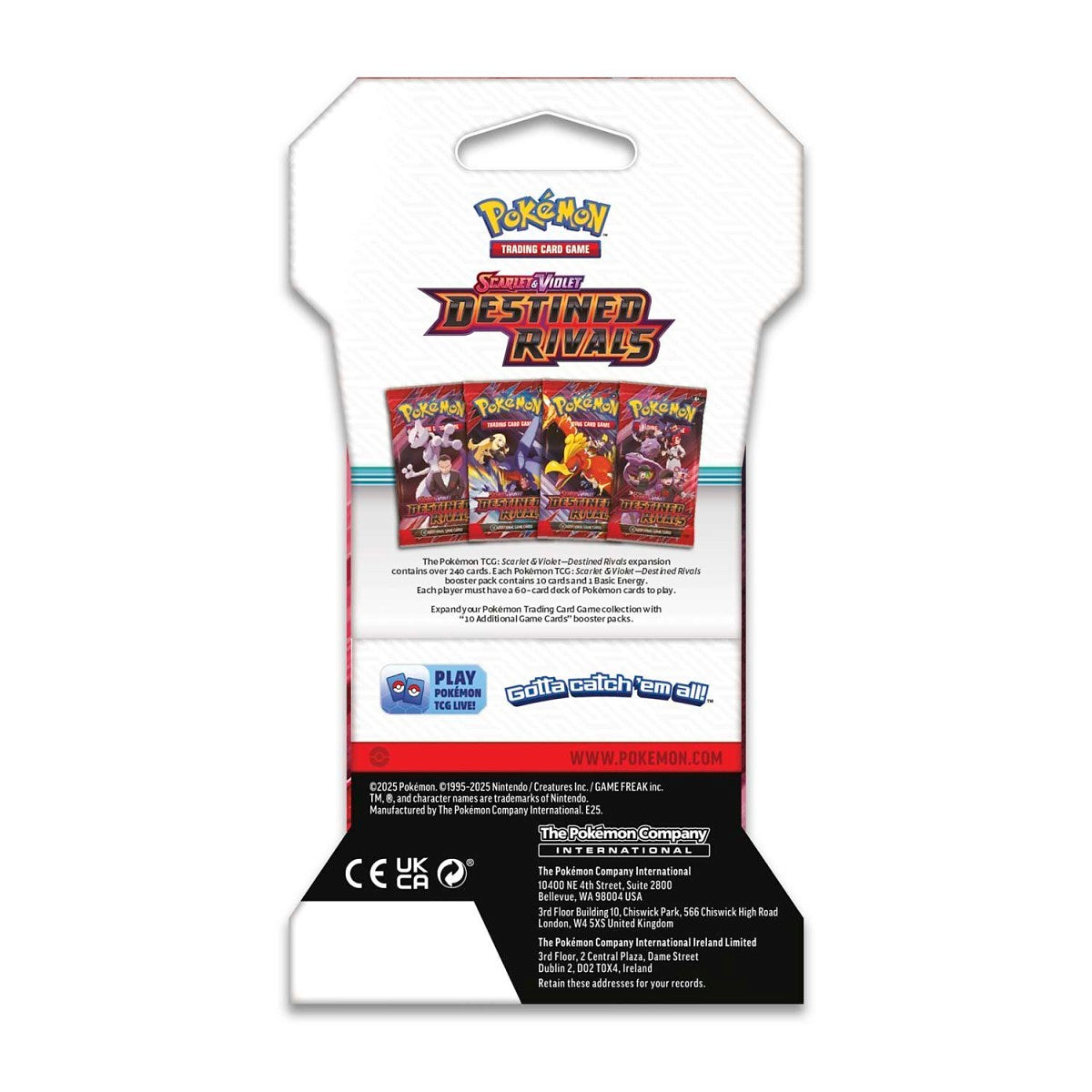 Pokémon Scarlet & Violet Destined Rivals Retail Booster Packs Full Art Set