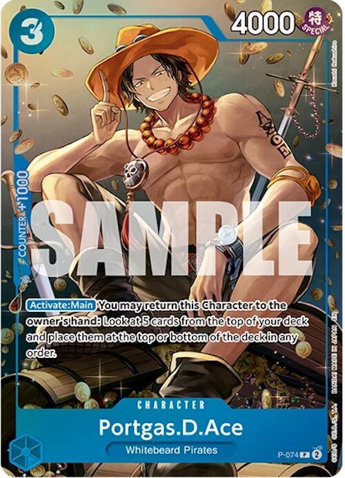 Portgas.D.Ace P-074 ONE PIECE! Tin Set Vol.2 Raw