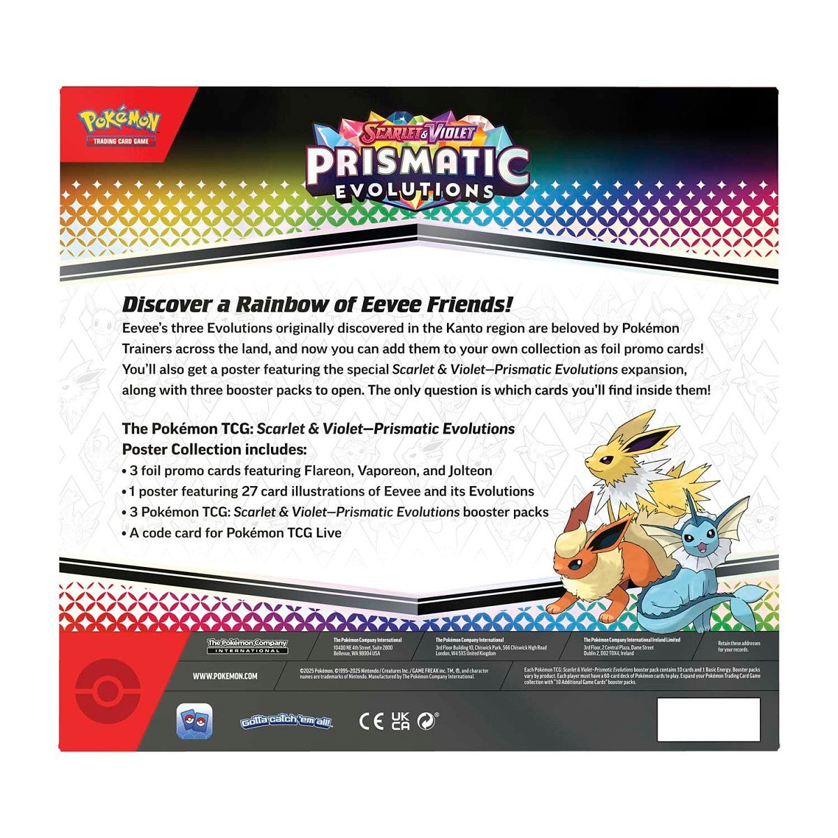Prismatic Evolutions Poster Collection Pokémon TCG