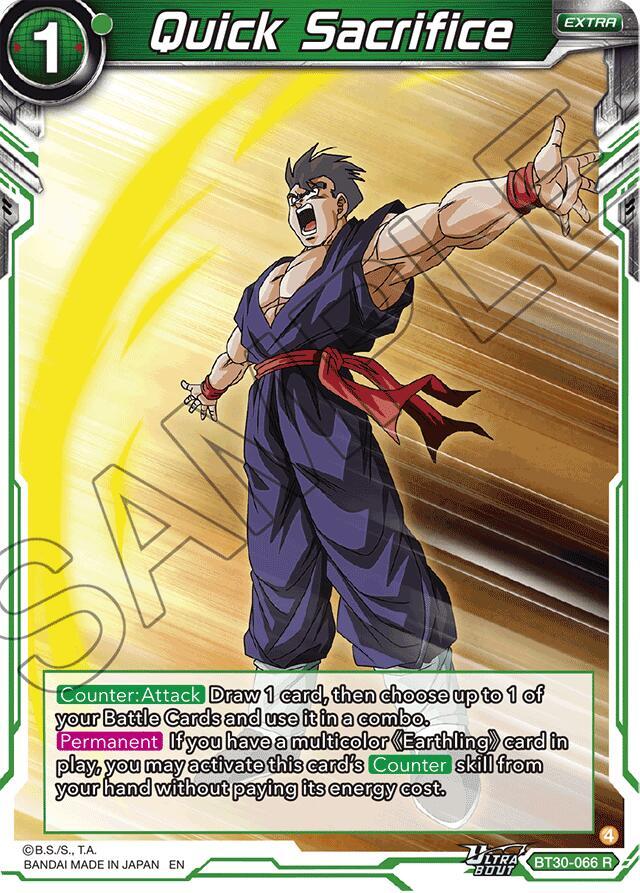 Quick Sacrifice BT30-066 Foil Dragon Ball Super Raw