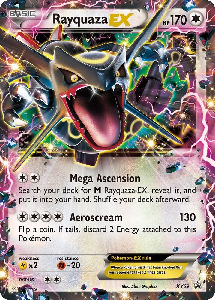 Rayquaza EX (Shiny) XY69 Pokémon XY Promos Raw
