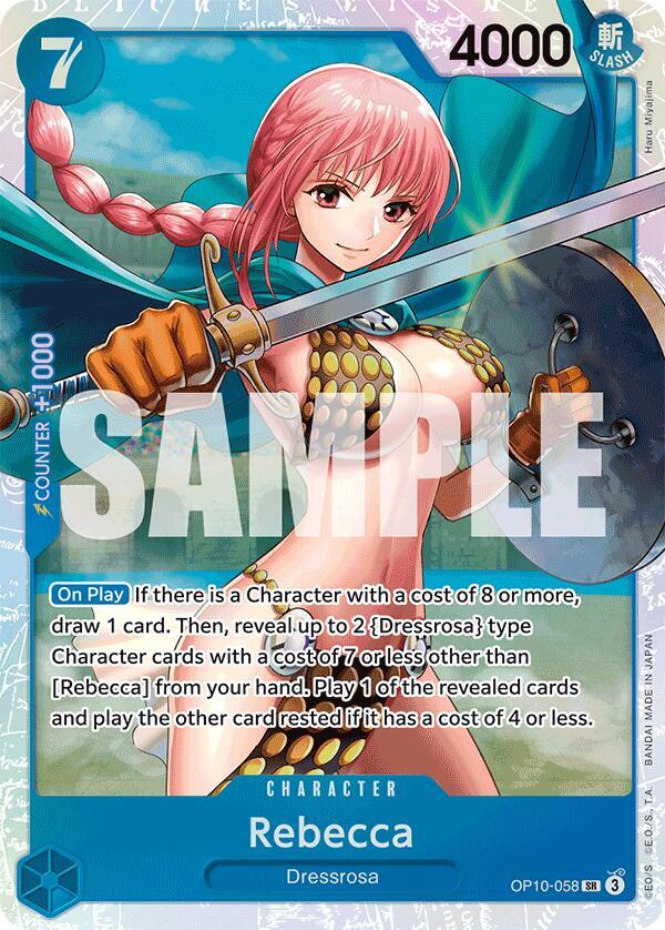 Rebecca SR OP10-058 Royal Blood ONE PIECE! Raw
