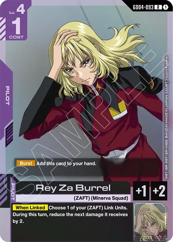Rey Za Burrel GD04-093 Foil Phantom Aria Gundam Raw