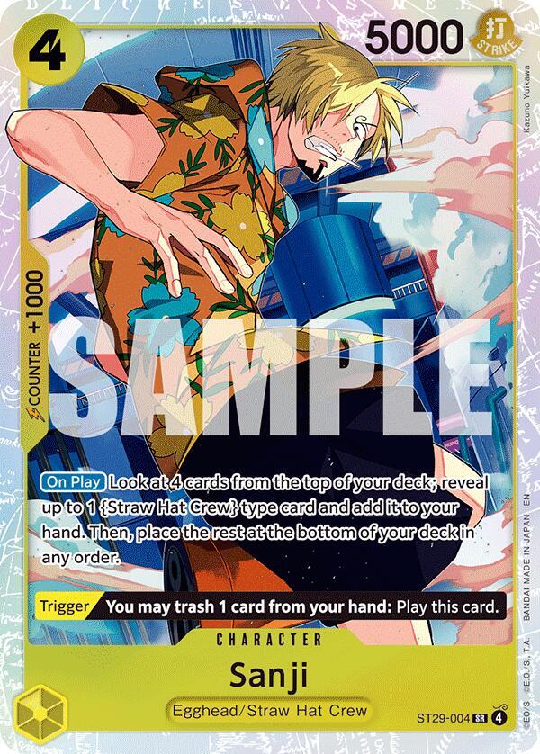 Sanji SR ST29-004 Starter Deck Egghead ONE PIECE!