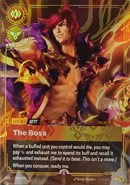 Sett The Boss 269/298 Foil Promo League of Legends Riftbound Origins Raw