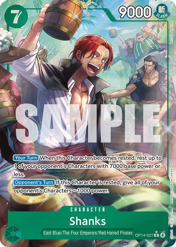 Shanks SR OP14-027 The Azure Sea's Seven ONE PIECE!