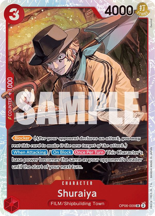 Shuraiya SR OP06-009 Wings of The Captain One Piece Raw