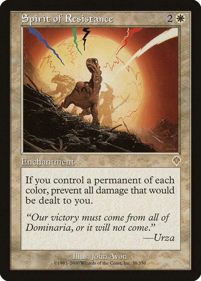 Spirit of Resistance 38/350 Magic The Gathering Invasion Raw