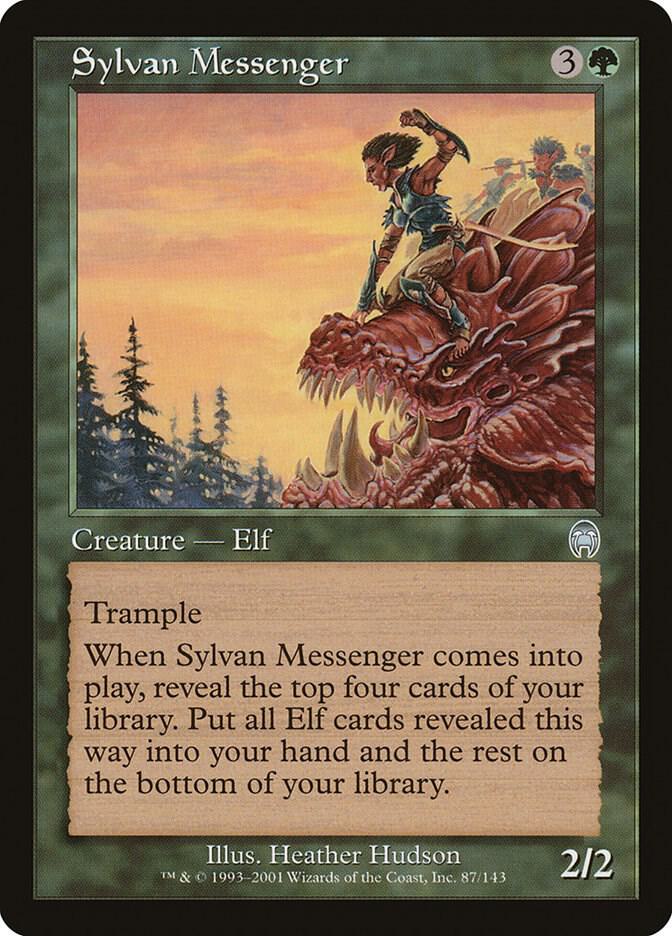 Sylvan Messenger 87/143 Magic The Gathering Apocalypse Raw
