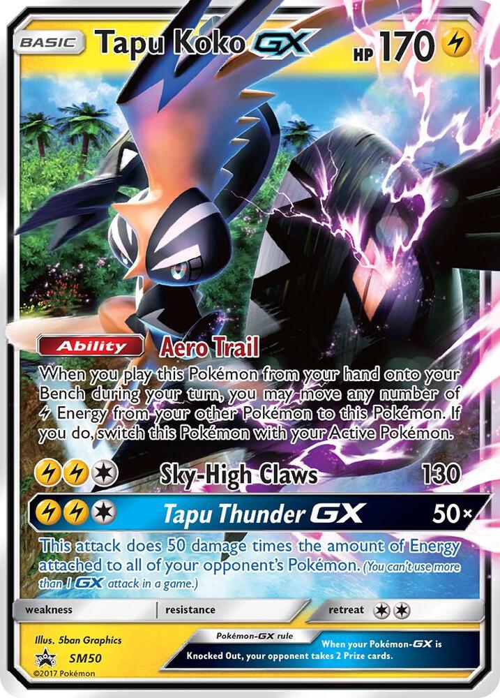 Tapu Koko GX Promo Pokémon Sun. & Moon Raw