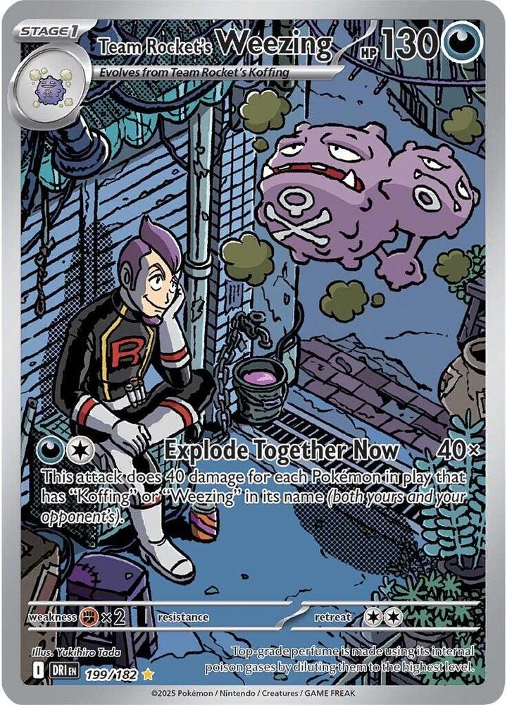 Team Rockdet's Weezing 199/182 Pokémon Scarlet & Violet Destined Rivals