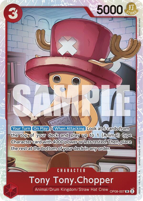 Tony Tony.Chopper SR OP08-007 Two Legends One Piece Raw
