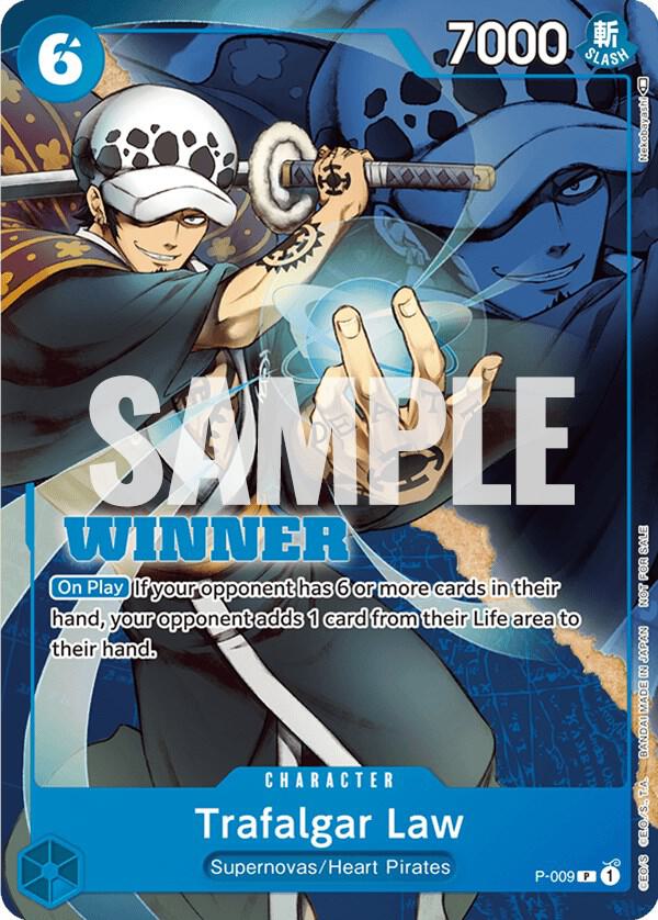 Trafalgar Law P-009 Winner Stamp ONE PIECE! Raw