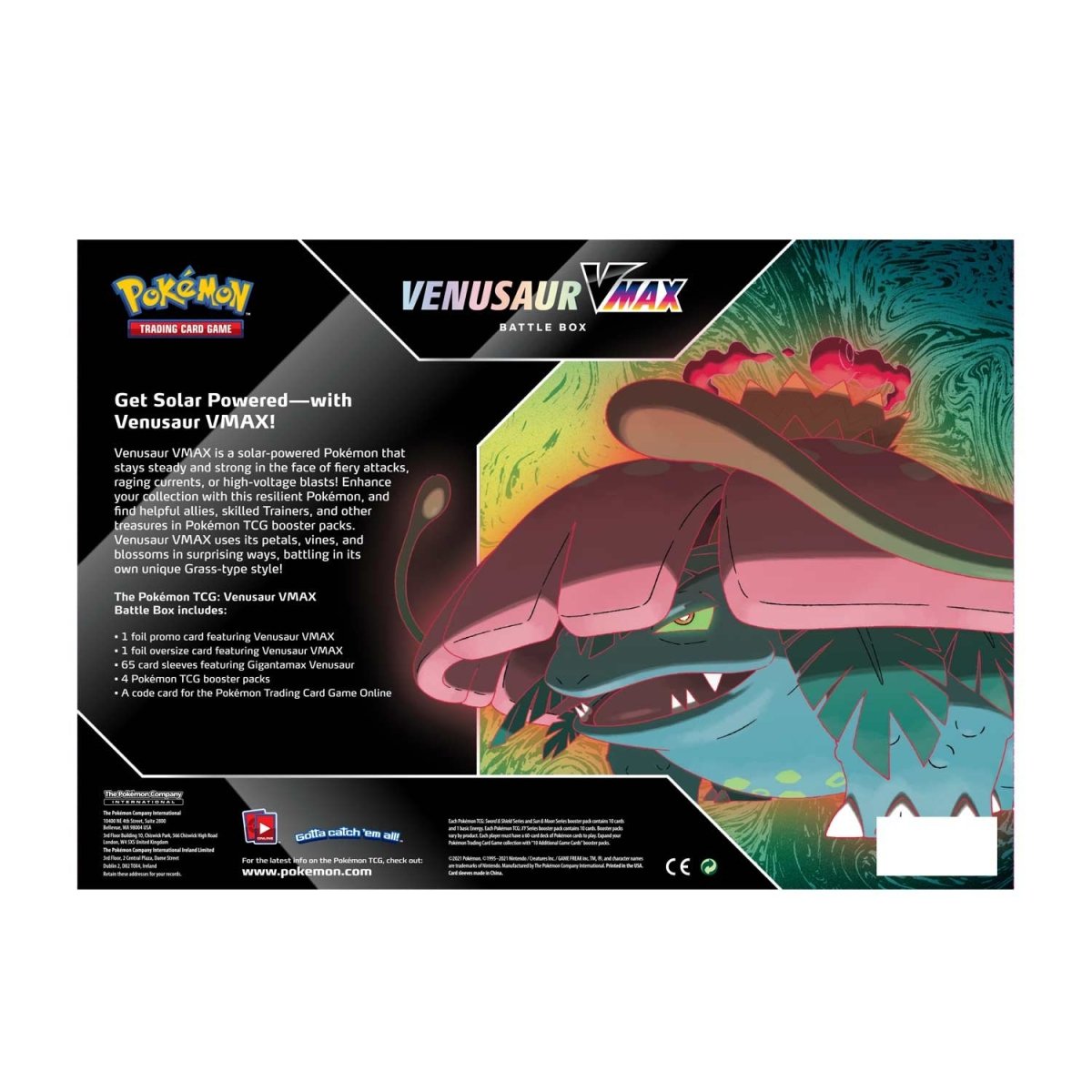 Pokémon Venusaur VMAX Battle Box