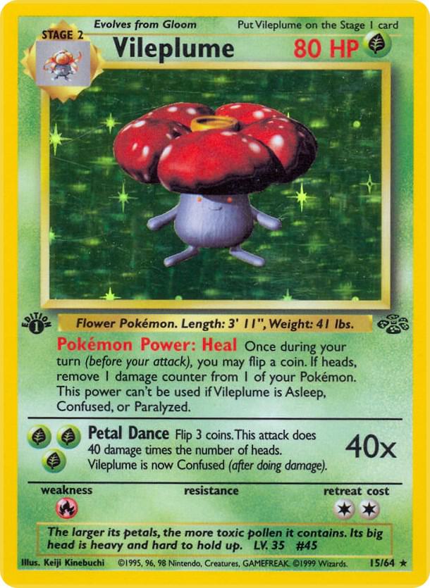 Vileplume 15/64 Pokémon Jungle Raw