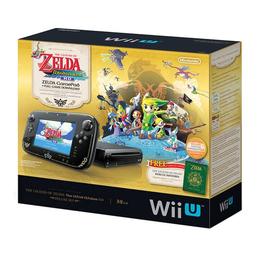 Nintendo Wii U 32GB Console Zelda The Windwaker Special Edition Complete in Box