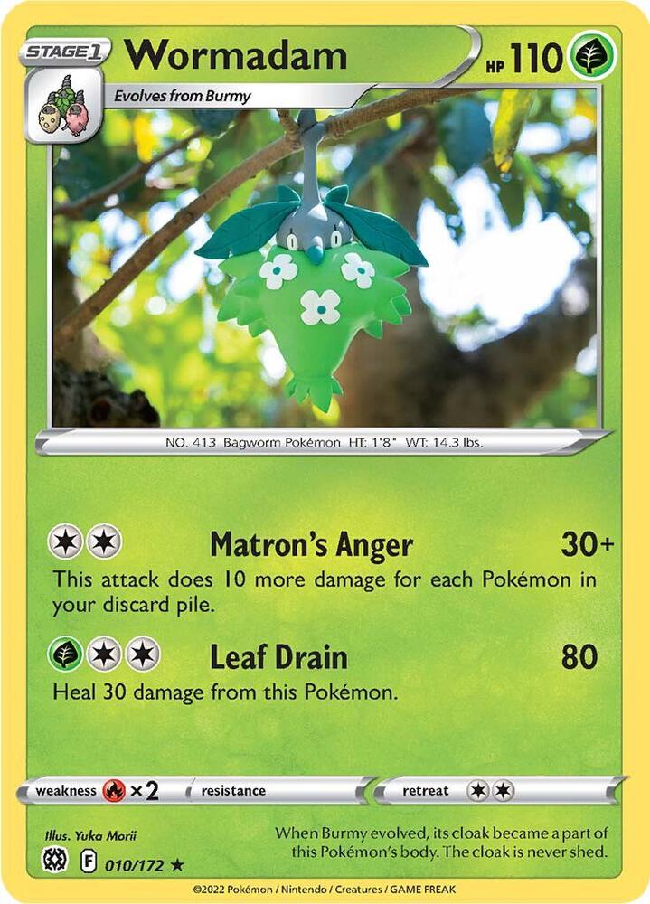 Wormadam 010/172 Sword & Shield Brilliant Stars Pokémon Raw
