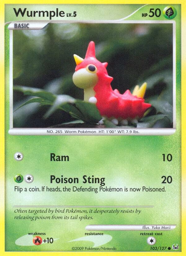 Wurmple LV.3 102/127 Pokémon Platinum Raw